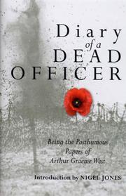 Cover of: The Diary of a Dead Officer by Arthur Graeme West