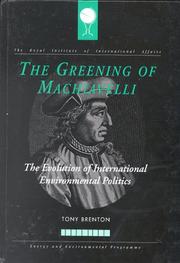 The greening of Machiavelli by Tony Brenton