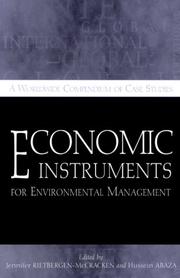 Cover of: Economic Instruments for Environmental Management | 