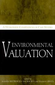 Cover of: Environmental valuation: a worldwide compendium of case studies