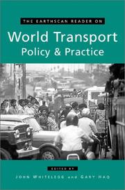 Cover of: The Earthscan reader on world transport policy and practice