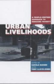 Cover of: Urban Livelihoods: A People Centered Approach to Reducing Poverty