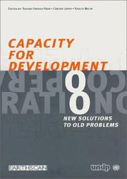Cover of: Capacity for Development by 