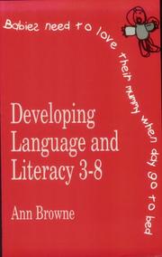 Cover of: Developing language and literacy 3-8