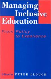 Cover of: Managing Inclusive Education: From Policy to Experience