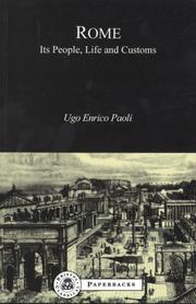 Cover of: Rome: Its People, Life And Customs (Bristol Classical Paperbacks.) (Bristol Classical Paperbacks.)