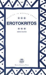 Cover of: Erotokritos