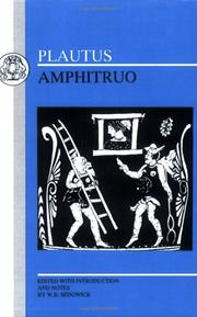 Cover of: Plautus: Amphitruo (BCP Latin Texts)