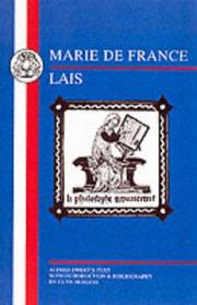 Cover of: Marie De France: Lais ((French Texts Ser.))
