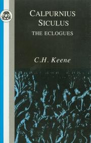 Cover of: Calpurnius Siculus | C.H. Keene