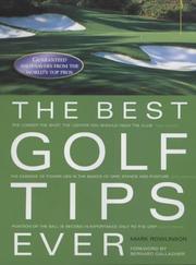 Cover of: The Best Golf Tips Ever by Nick Wright, Nick Wright