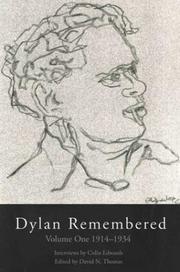 Cover of: Dylan Remembered | David N. Thomas