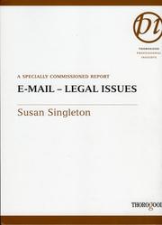 Cover of: Email: Legal Issues (Thorogood Professional Insights)