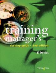 The Training Manager's Desktop Guide by Eddie Davies