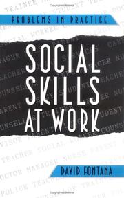 Cover of: Social skills at work by David Fontana