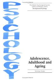Cover of: Adolescence, Adulthood and Ageing (Open Learning Units)