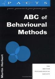 Cover of: ABC of Behavioural Methods (PACTS)