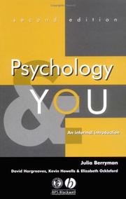 Cover of: Psychology and You