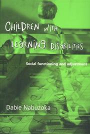 Cover of: Children with Learning Disabilities: Social Functioning and Adjustment
