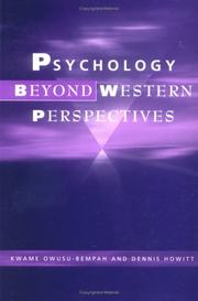 Cover of: Psychology Beyond Western Perspectives