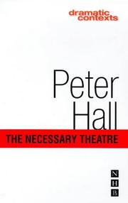 Cover of: Necessary Theatre (Dramatic Contexts)