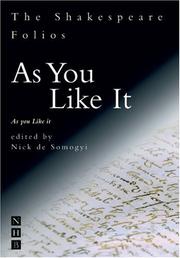 Cover of: As you like it by William Shakespeare