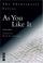 Cover of: As you like it