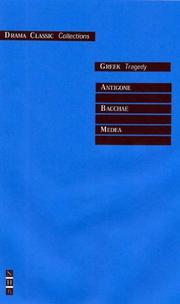 Cover of: Greek Tragedy (Drama Classic: Collections S.)