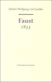 Cover of: Faust by Johann Wolfgang von Goethe