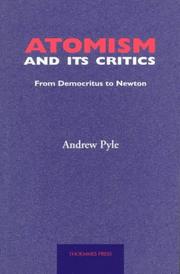 Cover of: Atomism and Its Critics by Andrew Pyle