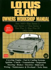 Cover of: Lotus Elan AB Workshop Manual (Workshop Manual Lotus) by R.M. Clarke