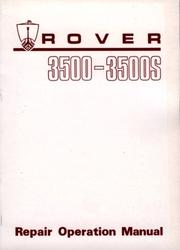 Cover of: Rover 3500/3500S WSM (Official Factory Manuals) by Brooklands Books Ltd