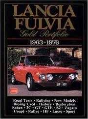 Cover of: Lancia Fulvia Gold Portfolio 1963-76 (Gold Portfolio)
