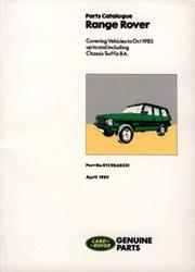 Range Rover Official Parts Catalog (Parts Catalogue) by Brooklands Books Ltd