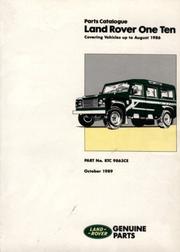 Land Rover 110 Parts Catalog (RTC9863) (Land Rover Parts Catalogue S.) by Brooklands Books Ltd