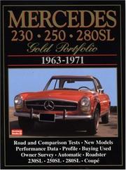 Cover of: Mercedes 230 250 280SL: Gold Portfolio 1963-1971 (Gold Portfolio)