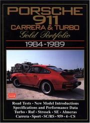 Cover of: Porsche 911 Carrera & Turbo: Gold Portfolio 1984-1989 (Gold Portfolio)