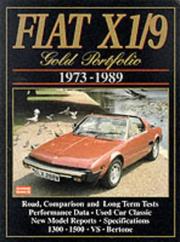 Cover of: Fiat X1/9 1973-89 Gold Portfolio