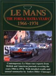 Cover of: Le Mans: The Ford & Matra Years 1966-1974 (Racing S.)