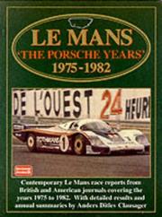 Cover of: Le Mans: The Porsche Years | R.M. Clarke
