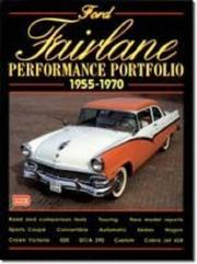 Cover of: Ford Fairlane 1955-1970 Performance Portfo (Performance Portfolio) by R.M. Clarke