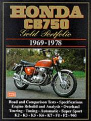Cover of: Honda CB750 1969-78 Gold Portfolio by R.M. Clarke