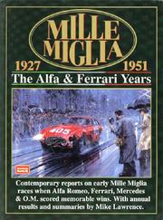 Cover of: Mille Miglia 1927-1951 by R.M. Clarke