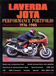 Cover of: Laverda Jota Performance Portfolio 1976-85 (Performance Portfolio S.)