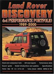 Cover of: Land Rover Discovery: 4x4 Performance Portfolio 1989-2000 (Performance Portfolio S.)