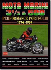 Cover of: Moto Morini 3 1/2 & 500 Performance Portfolio 1974-1984 (Performance Portfolio) by R.M. Clarke