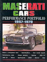 Cover of: Maserati Cars 1957-1970 -Performance Portfolio by R.M. Clarke