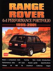 Cover of: Range Rover 4X4 1995-2001 -Performance Portfolio
