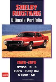 Cover of: Shelby Mustang 1965-1970: Ultimate Portfolio