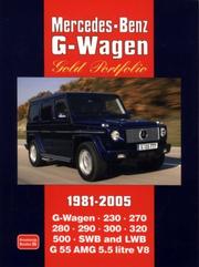 Cover of: Mercedes-Benz G-Wagen Gold Portfolio 1981-2005 (Gold Portfolio)